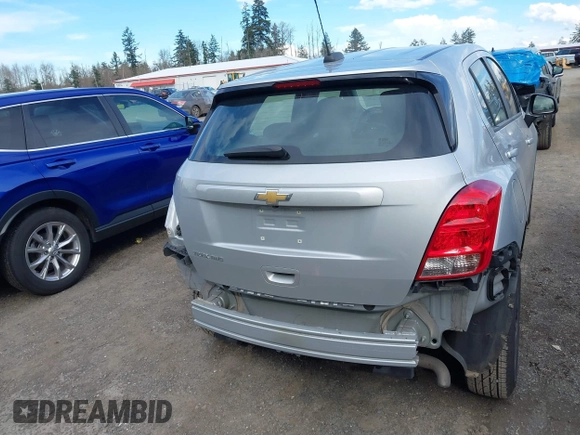 2020 Chevrolet Trax LS with VIN 3GNCJNSB5LL202191, listed as a IAAI auction lot 41885136 with 43,734 mi miles. Bid and sale history available at carsss.com. Image 17.