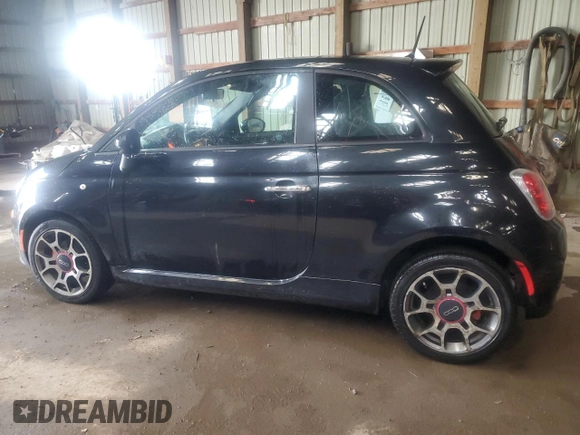 2012 FIAT 500 Sport with VIN 3C3CFFBR7CT105575, listed as a Copart auction lot 61782495 with 126,033 mi miles and Clean title. Bid and sale history available at DreamBid. Image 2.