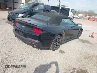 2025 Ford Mustang EcoBoost with VIN 1FAGP8UH4S5106570, listed as a IAAI auction lot 41892684 with 4,073 mi miles. Bid and sale history available at carsss.com. Image 4.