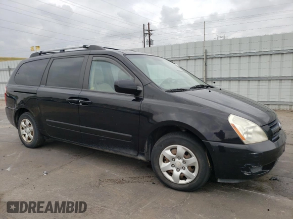 2007 Kia Sedona EX with VIN KNDMB233176164457, listed as a Copart auction lot 66833094 with 203,031 mi miles and Clean Title. Bid and sale history available at carsss.com. Image 4.