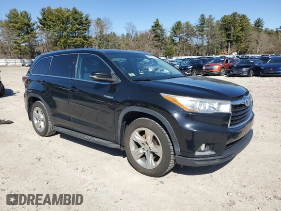 2014 Toyota Highlander Limited with VIN 5TDDCRFH2ES006624, listed as a Copart auction lot 49738285 with 126,881 mi miles and Clean title. Bid and sale history available at DreamBid. Image 4.