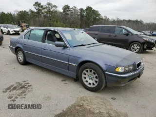2001 BMW 7 Series 740iL with VIN WBAGH83461DP28126, listed as a Copart auction lot 48966135 with 137,814 mi miles and Clean Title. Bid and sale history available at carsss.com. Image 4.