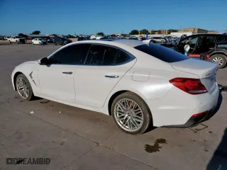 2020 Genesis G70 2.0T with VIN KMTG34LA1LU063284, listed as a Copart auction lot 53615495 with 136,230 mi miles and Clean Title. Bid and sale history available at carsss.com. Image 2.
