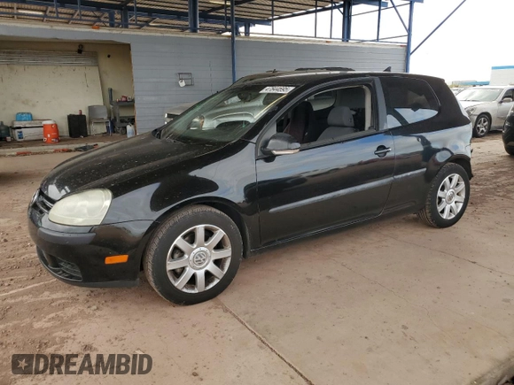 2008 Volkswagen Rabbit S with VIN WVWAA71K98W097752, listed as a Copart auction lot 47844695 with 124,036 mi miles and Salvage title. Bid and sale history available at DreamBid. Image 1.