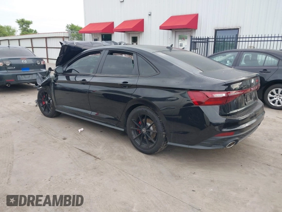 2025 Volkswagen Jetta GLI Autobahn with VIN 3VW2T7BU4SM028146, listed as a IAAI auction lot 41877102 with 18,254 mi miles and . Bid and sale history available at DreamBid. Image 3.