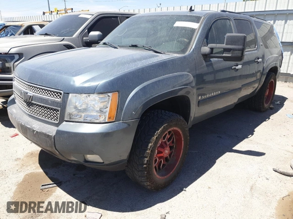 2008 Chevrolet Suburban LTZ with VIN 3GNFK163X8G193980, listed as a Copart auction lot 55521505 with 173,181 mi miles and Salvage title. Bid and sale history available at DreamBid. Image 1.