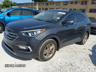 2017 Hyundai Santa Fe 2.4L z VIN 5XYZU3LB6HG485826, wystawiony jako Copart lot #57291655 z przebiegiem 91 612 mil mil oraz Szkoda całkowita • Salvage title. Historia ofert i sprzedaży dostępna na DreamBid. Obrazek 1.