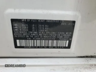 2013 Subaru Legacy Special Sports с VIN 4S3BMCG6XD3030359, выставлен на аукционе Copart как лот 58556205 с пробегом 131 876 миль миль и Списание • Salvage title. История ставок и продаж доступна на DreamBid. Изображение 12.