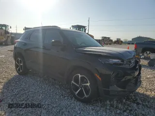 2022 Chevrolet TrailBlazer RS with VIN KL79MTSL7NB035695, listed as a Copart auction lot 49976425 with 83,923 mi miles and Salvage Title. Bid and sale history available at DreamBid. Image 4.