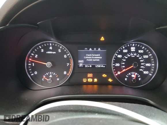 2020 Kia Forte LXS with VIN 3KPF24AD1LE216500, listed as a Copart auction lot 85343874 with 125,814 mi miles and Salvage Title. Bid and sale history available at carsss.com. Image 9.