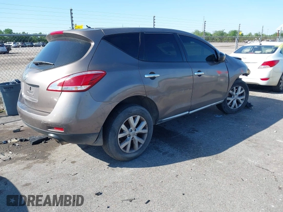 2013 Nissan Murano LE with VIN JN8AZ1MU8DW204307, listed as a IAAI auction lot 41968971 with 260,389 mi miles. Bid and sale history available at carsss.com. Image 4.