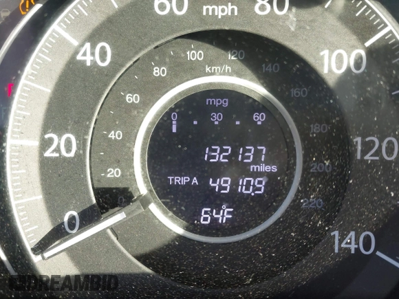 2013 Honda CR-V EX-L with VIN 5J6RM3H73DL031448, listed as a IAAI auction lot 42058218 with 132,137 mi miles and . Bid and sale history available at DreamBid. Image 7.