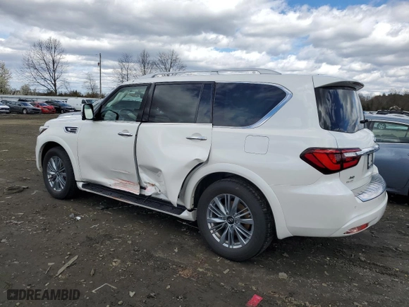 2022 Infiniti QX80 PREMIUM SELECT with VIN JN8AZ2AE4N9292372, listed as a Copart auction lot 49708444 with 35,900 mi miles and Salvage Title. Bid and sale history available at carsss.com. Image 2.