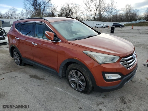 2013 Hyundai Santa Fe Sport with VIN 5XYZUDLB4DG006190, listed as a Copart auction lot 50207315 with 177,149 mi miles and Salvage Title. Bid and sale history available at carsss.com. Image 4.