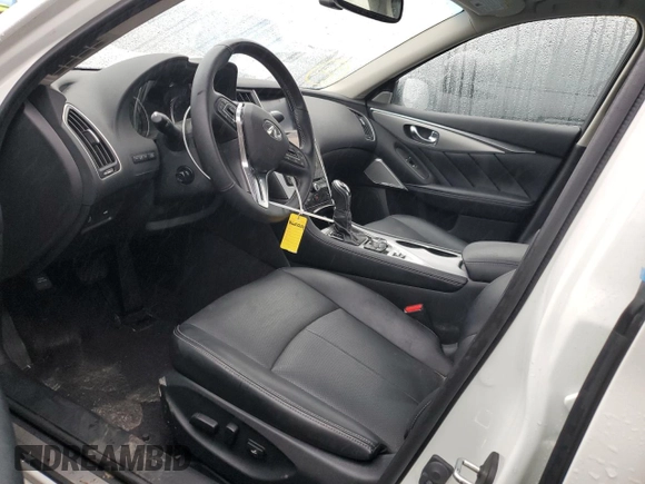 2023 Infiniti Q50 Luxe with VIN JN1EV7BP6PM511826, listed as a Copart auction lot 86655224 with 23,681 mi miles and Salvage Title. Bid and sale history available at DreamBid. Image 7.
