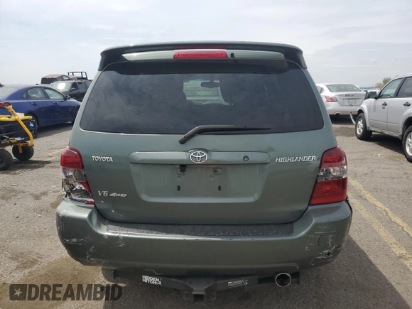 2005 Toyota Highlander with VIN JTEEP21AX50127457, listed as a Copart auction lot 54300585 with 127,497 mi miles and Salvage Title. Bid and sale history available at DreamBid. Image 6.