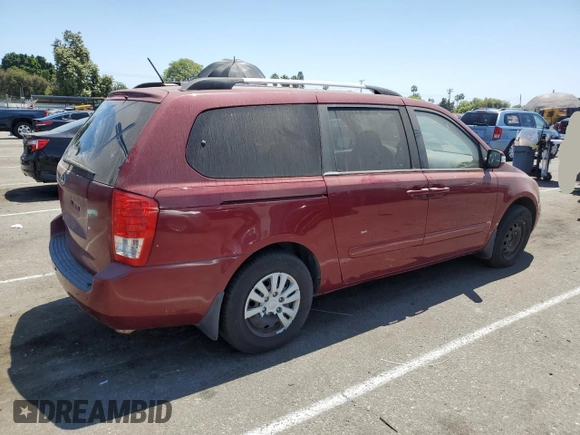 2014 Kia Sedona LX with VIN KNDMG4C72E6580997, listed as a Copart auction lot 60948224 with 189,808 mi miles and Clean Title. Bid and sale history available at carsss.com. Image 3.