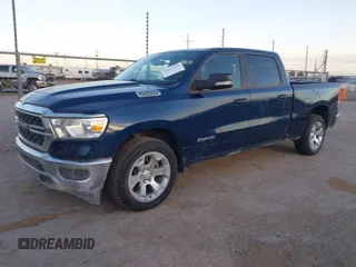 2022 Ram 1500 Big Horn with VIN 1C6RREMT1NN261444, listed as a IAAI auction lot 41811390 with 68,383 mi miles. Bid and sale history available at carsss.com. Image 17.
