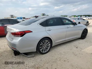 2017 Genesis G80 3.8L with VIN KMHGN4JE8HU191863, listed as a Copart auction lot 59396875 with 134,059 mi miles and Salvage title. Bid and sale history available at DreamBid. Image 3.