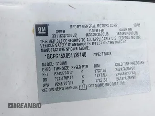 2009 Chevrolet Express Cargo with VIN 1GCFG15X091129140, listed as a IAAI auction lot 41273961 with Not provided miles and . Bid and sale history available at DreamBid. Image 9.