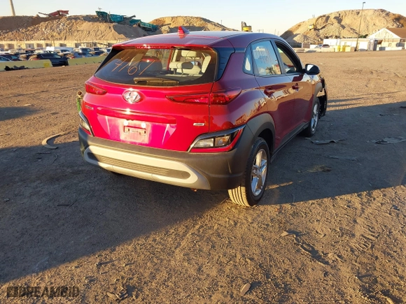 2023 Hyundai Kona SE with VIN KM8K2CAB6PU048931, listed as a IAAI auction lot 40834161 with 10,853 mi miles. Bid and sale history available at carsss.com. Image 4.
