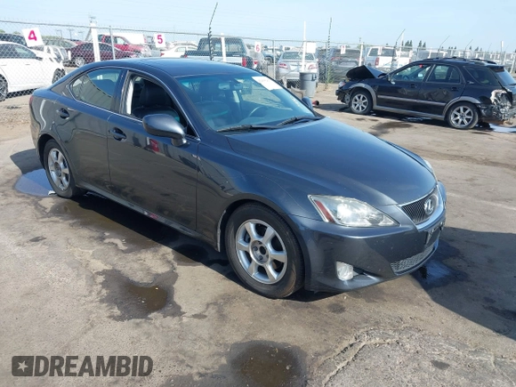 2006 Lexus IS 250 with VIN JTHBK262X65017860, listed as a IAAI auction lot 42498287 with 211,178 mi miles and . Bid and sale history available at DreamBid. Image 1.