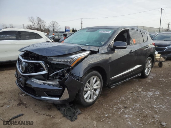 2020 Acura RDX with VIN 5J8TC2H3XLL002308, listed as a Copart auction lot 87892955 with 0 mi miles and Salvage Title. Bid and sale history available at carsss.com. Image 1.
