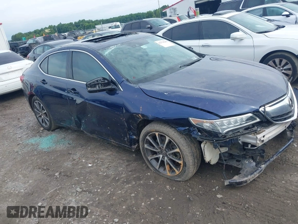 2017 Acura TLX V6 w/Advance Pkg with VIN 19UUB2F77HA002136, listed as a IAAI auction lot 42378285 with 84,605 mi miles and . Bid and sale history available at DreamBid. Image 1.