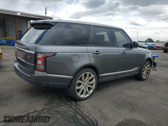 2014 Land Rover Range Rover HSE with VIN SALGS2WF4EA180240, listed as a Copart auction lot 56412085 with 90,235 mi miles and Salvage title. Bid and sale history available at DreamBid. Image 3.