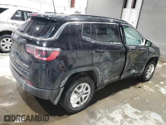 2019 Jeep Compass Sport with VIN 3C4NJDAB0KT598753, listed as a Copart auction lot 45429905 with 72,722 mi miles and Salvage title. Bid and sale history available at DreamBid. Image 3.