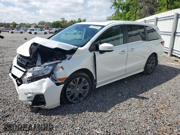 2025 Honda Odyssey Touring with VIN 5FNRL6H87SB001792, listed as a Copart auction lot 51049255 with Not provided miles and Salvage title. Bid and sale history available at DreamBid. Image 1.