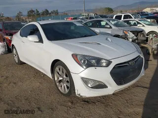2014 Hyundai Genesis Coupe 2.0T R-Spec with VIN KMHHT6KD0EU116436, listed as a IAAI auction lot 41680268 with 120,057 mi miles. Bid and sale history available at carsss.com. Image 1.
