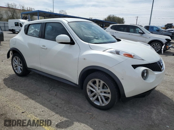2013 Nissan Juke S with VIN JN8AF5MR2DT216949, listed as a Copart auction lot 53165925 with 124,800 mi miles and Salvage Title. Bid and sale history available at carsss.com. Image 4.