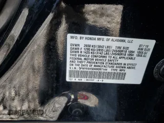2019 Honda Pilot EX-L z VIN 5FNYF6H50KB097144, wystawiony jako Copart lot #56005005 z przebiegiem 123 056 mil mil oraz Szkoda całkowita • Salvage title. Historia ofert i sprzedaży dostępna na DreamBid. Obrazek 14.