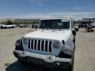 2022 Jeep Wrangler Unlimited Sport S with VIN 1C4HJXDG0NW142272, listed as a Copart auction lot 58198205 with 63,310 mi miles and Salvage title. Bid and sale history available at DreamBid. Image 14.