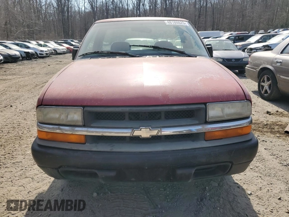 1998 Chevrolet S-10 with VIN 1GCCS144GWK148476, listed as a Copart auction lot 48180025 with 0 mi miles and Salvage Title. Bid and sale history available at carsss.com. Image 5.
