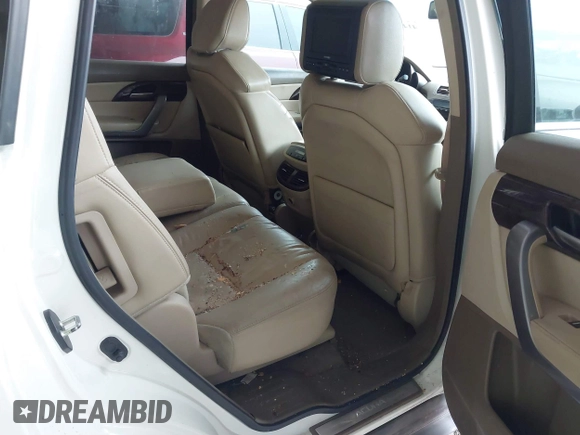 2013 Acura MDX with VIN 2HNYD2H20DH513432, listed as a IAAI auction lot 41458326 with 121,972 mi miles. Bid and sale history available at carsss.com. Image 8.