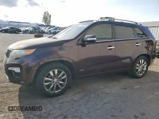 2013 Kia Sorento SX with VIN 5XYKWDA25DG384405, listed as a Copart auction lot 51338295 with 143,867 mi miles and Salvage Title. Bid and sale history available at carsss.com. Image 1.