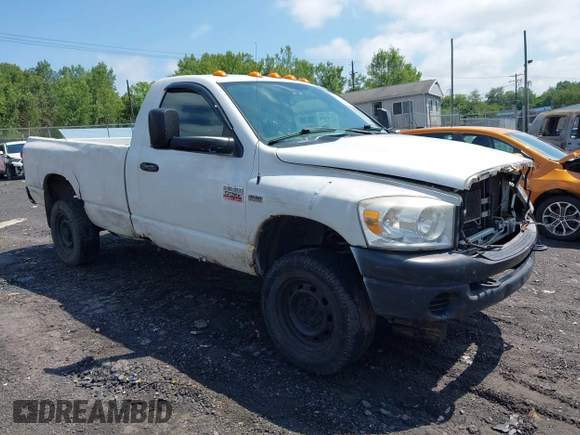 2008 Dodge 2500 ST with VIN 3D7KS26D38G132899, listed as a IAAI auction lot 42747090 with 239,540 mi miles and . Bid and sale history available at DreamBid. Image 1.