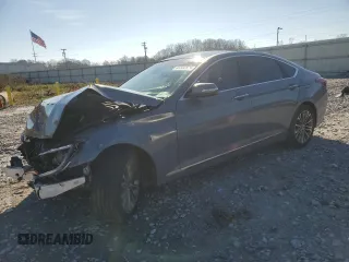 2017 Genesis G80 3.8L with VIN KMHGN4JE7HU167537, listed as a Copart auction lot 45544555 with 97,980 mi miles and Salvage Title. Bid and sale history available at carsss.com. Image 1.