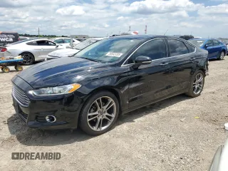 2016 Ford Fusion Titanium with VIN 3FA6P0K91GR257962, listed as a Copart auction lot 56643205 with 150,658 mi miles and Salvage title. Bid and sale history available at DreamBid. Image 1.