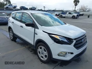 2018 Ford Escape S with VIN 1FMCU0F78JUA56974, listed as a IAAI auction lot 42232294 with 63,511 mi miles and . Bid and sale history available at DreamBid. Image 1.