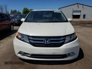 2015 Honda Odyssey Touring Elite with VIN 5FNRL5H92FB504977, listed as a Copart auction lot 56657195 with 189,438 mi miles and Salvage title. Bid and sale history available at DreamBid. Image 5.