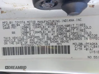 2004 Toyota Sienna XLE with VIN 5TDZA22C74S211884, listed as a IAAI auction lot 41708305 with 214,617 mi miles and . Bid and sale history available at DreamBid. Image 9.