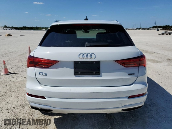 2020 Audi Q3 Premium with VIN WA1AECF38L1052445, listed as a Copart auction lot 51670093 with 61,245 mi miles. Bid and sale history available at carsss.com. Image 6.