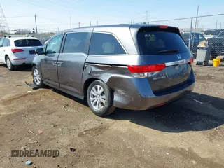 2017 Honda Odyssey EX-L with VIN 5FNRL5H68HB000944, listed as a IAAI auction lot 41937216 with 121,938 mi miles and . Bid and sale history available at DreamBid. Image 3.