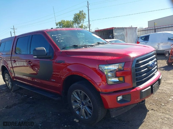 2017 Ford F-150 XL with VIN 1FTEW1EG2HFC52373, listed as a IAAI auction lot 40630639 with 108,795 mi miles. Bid and sale history available at carsss.com. Image 1.