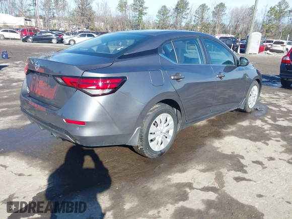 2022 Nissan Sentra S with VIN 3N1AB8BV7NY231435, listed as a IAAI auction lot 41527240 with 52,690 mi miles. Bid and sale history available at carsss.com. Image 4.