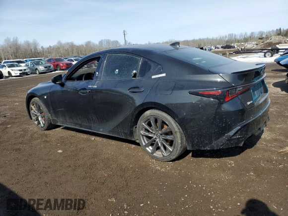 2021 Lexus IS 350 F Sport with VIN JTHGZ1E23M5019007, listed as a Copart auction lot 47771505 with 81,713 mi miles and Salvage Title. Bid and sale history available at DreamBid. Image 2.