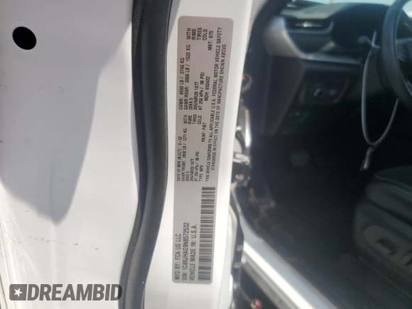 2022 Jeep Grand Cherokee Laredo with VIN 1C4RJHAG9N8572532, listed as a Copart auction lot 61242175 with 45,363 mi miles and Salvage title. Bid and sale history available at DreamBid. Image 14.